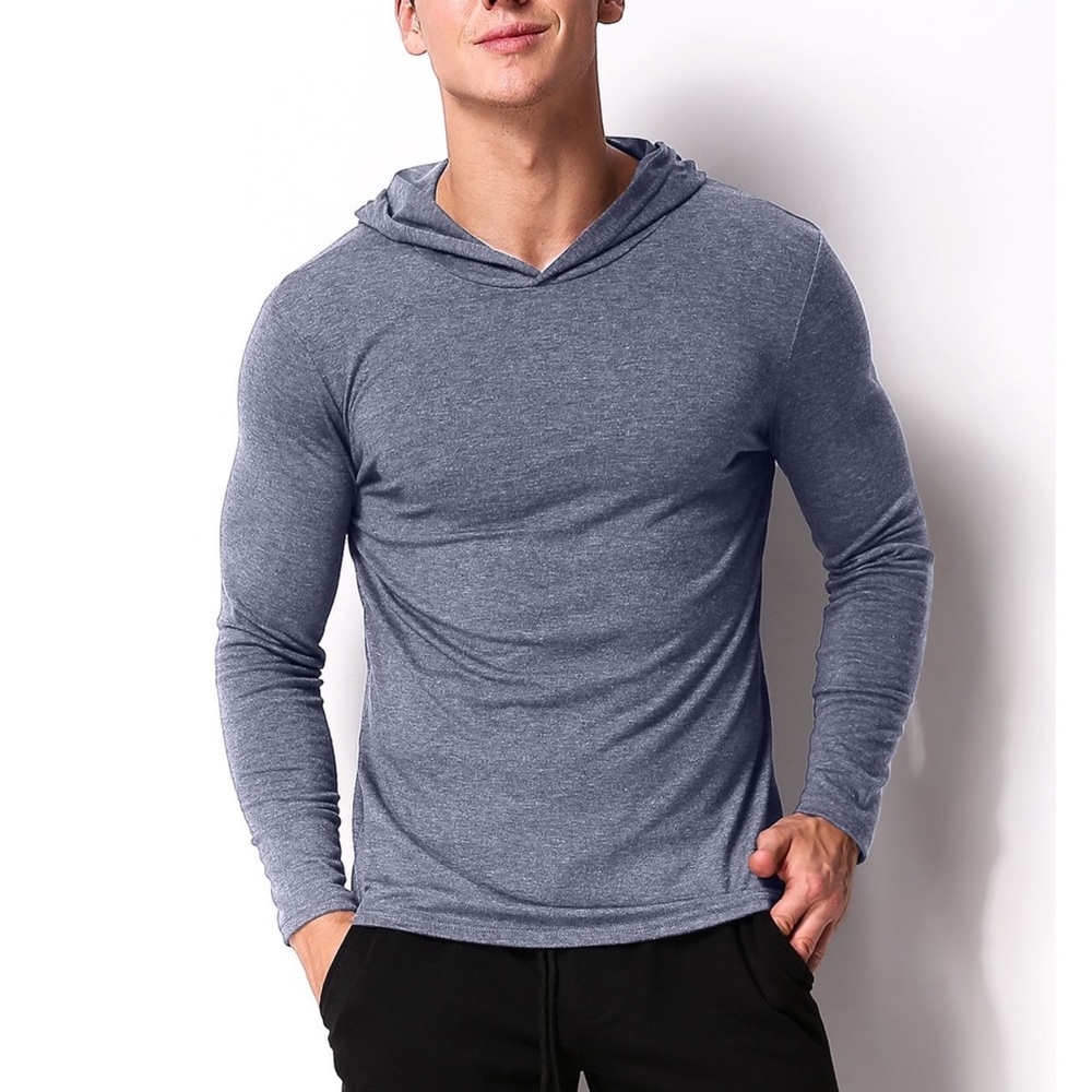 Men's Long Sleeve Hoodies, Hooded Sweatshirts - Picture 2 of 4